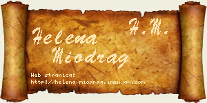 Helena Miodrag vizit kartica